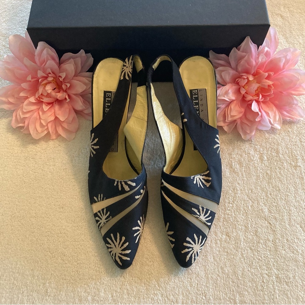 Vintage Ellen Tracy Black Pinup Heels